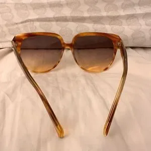Celine Golden Brown Gradient Sunglasses NEW! Celine CL40048I CL/40048/I 56B Light Brown Horn Fashion  main image 4
